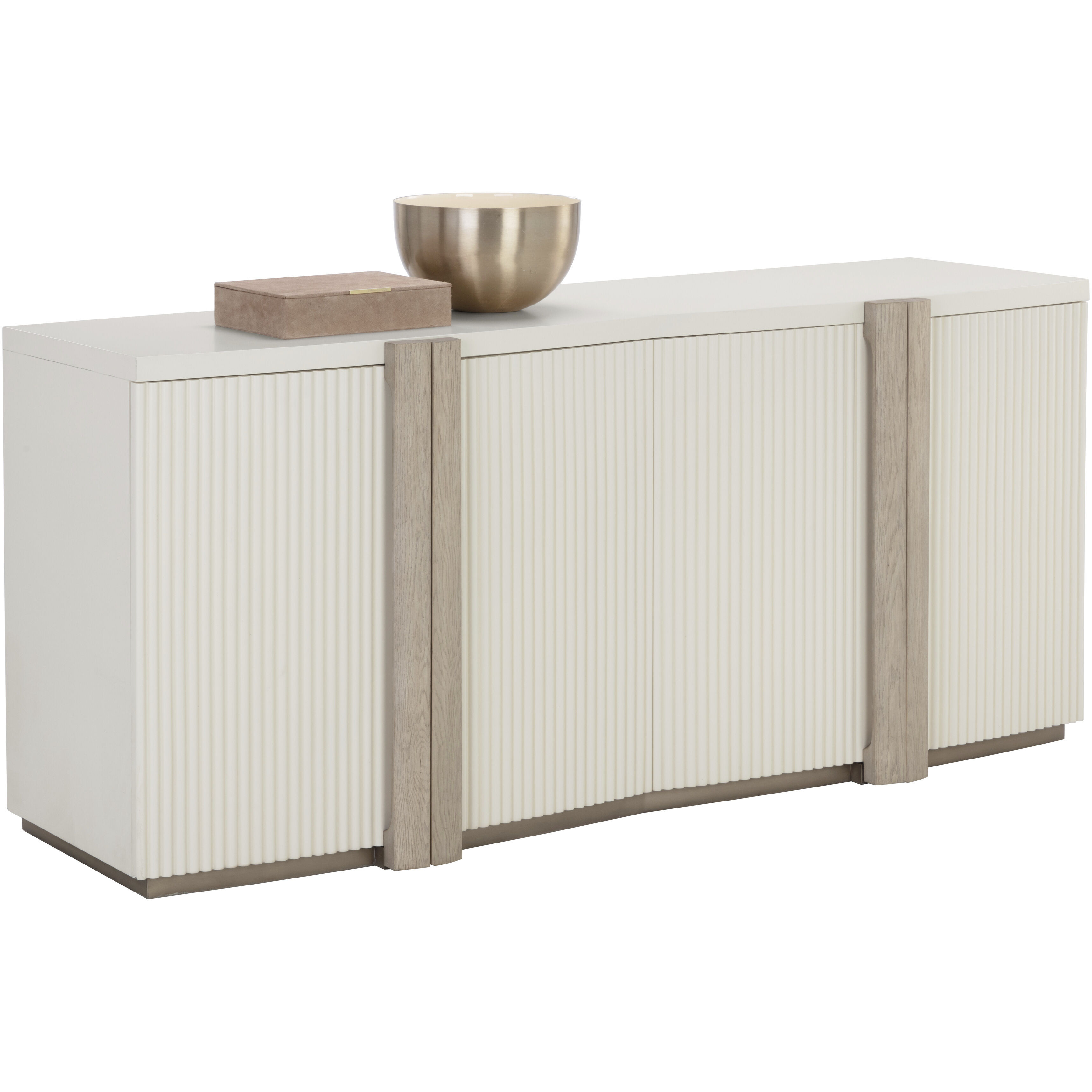Venetta 75 X 19.5 inch Cream / Warm Brass Sideboard